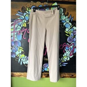 Edit By Nine Gold Buttoned Pants, Taupe, Size Medium